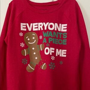 Red Gingerbread Graphic Sweatshirt
